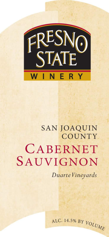 Fresno State Winery San Joaquin County Cabernet Sauvignon 2014 Front Label