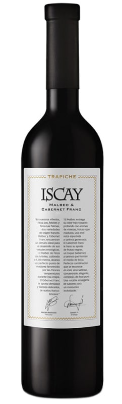 Trapiche Iscay Malbec-Cabernet Franc 2018 Front Bottle Shot