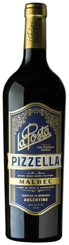 La Posta Pizzella Family Vineyard Malbec 2017 Front Bottle Shot