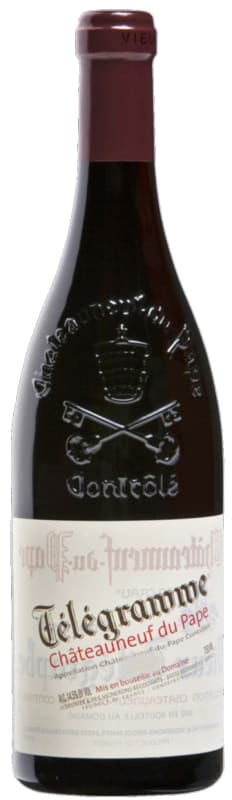 Domaine du Vieux Telegraphe Chateauneuf-du-Pape Telegramme 2019 Front Bottle Shot