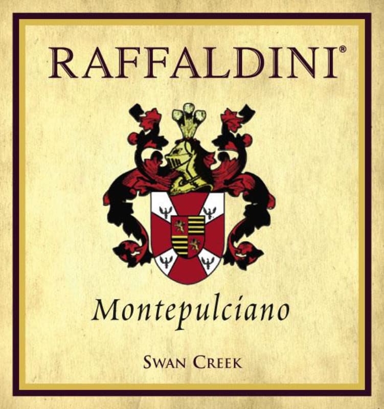 Raffaldini Vineyards & Winery, LLC. Montepulciano 2014 Front Label