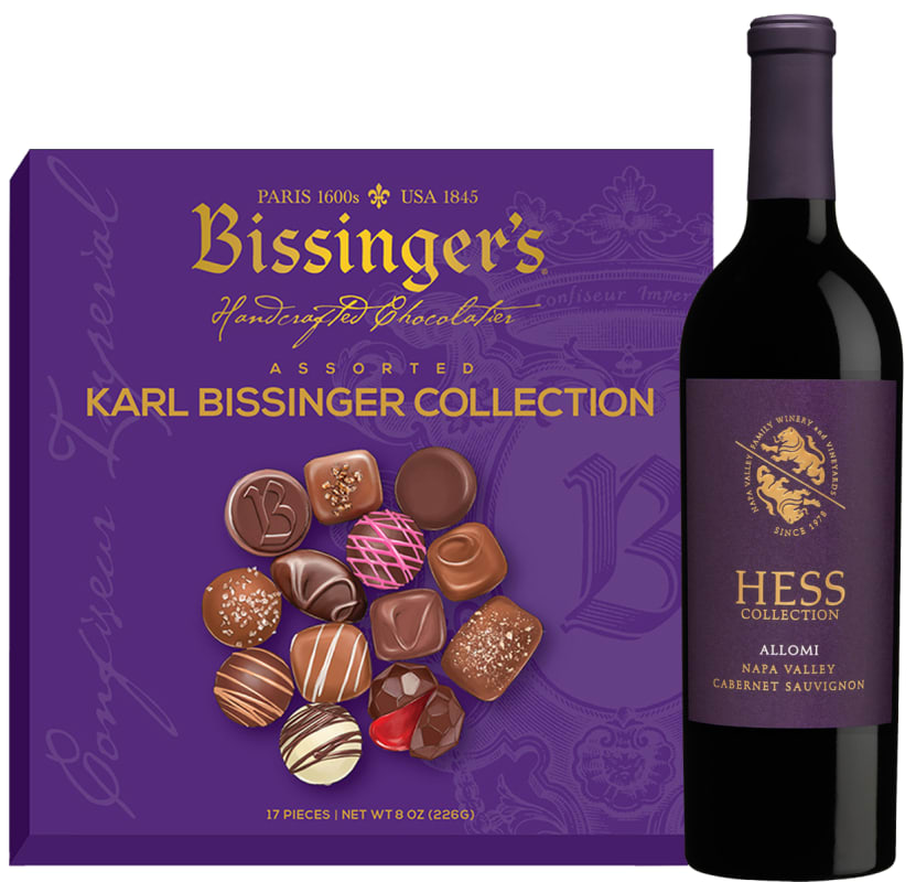 Napa Cabernet & Bissinger's Signature Chocolates Gift Set Gift Product Image