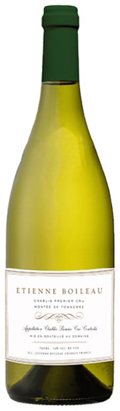 Etienne Boileau Chablis Montee de Tonnerre Premier Cru 2015 Front Bottle Shot