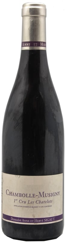 Domaine Sigaut Chambolle-Musigny Les Chatelots Premier cru 2013 Front Bottle Shot