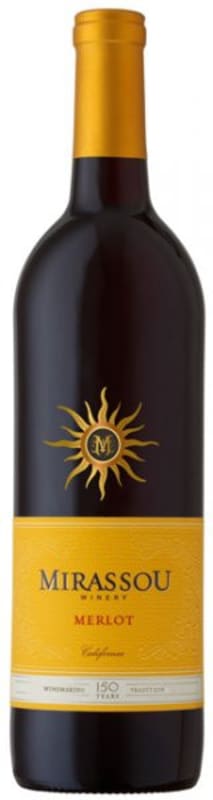 Mirassou Merlot 2016 Front Bottle Shot