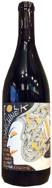 Folk Machine Batten Down The Hatches, The Storm Is Coming Pinot Noir 2016 Front Bottle Shot