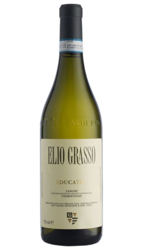 Elio Grasso Educato Chardonnay 2023 Front Bottle Shot