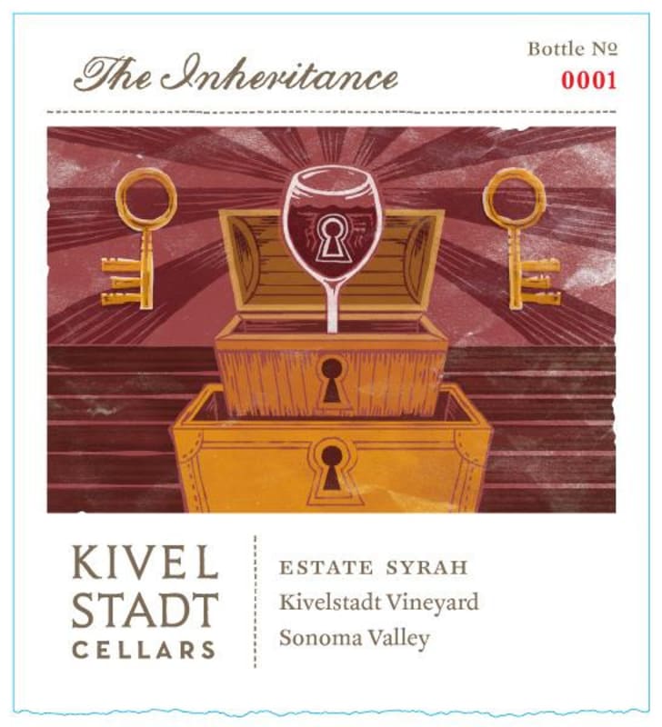 Kivelstadt Cellars Kivelstadt Vineyard Estate The Inheritance Syrah 2016 Front Label