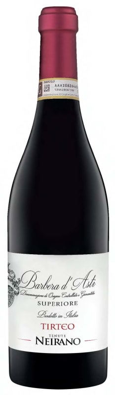 Tenute Neirano Tirteo Barbera D'Asti Superiore 2023 Front Bottle Shot