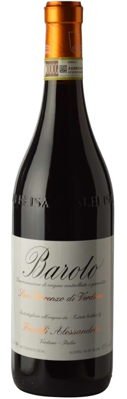 Fratelli Alessandria Barolo San Lorenzo di Verduno 2012 Front Bottle Shot
