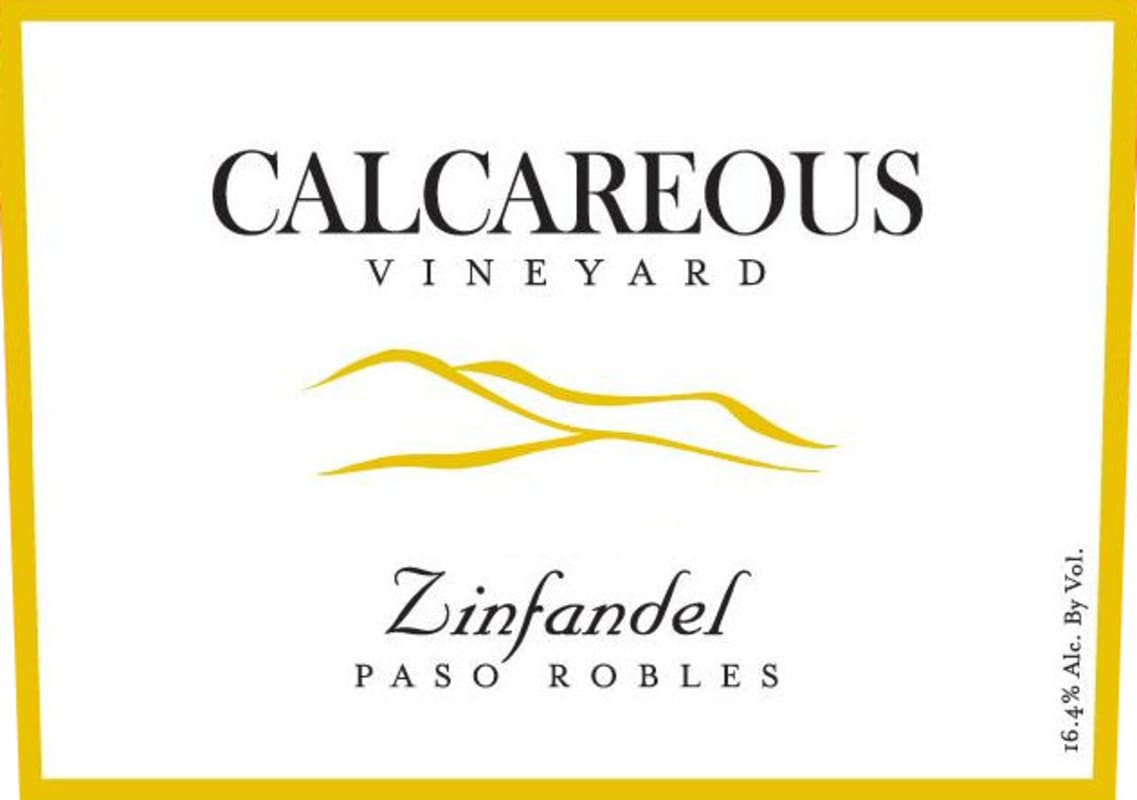 Calcareous Vineyard Zinfandel 2015 Front Label