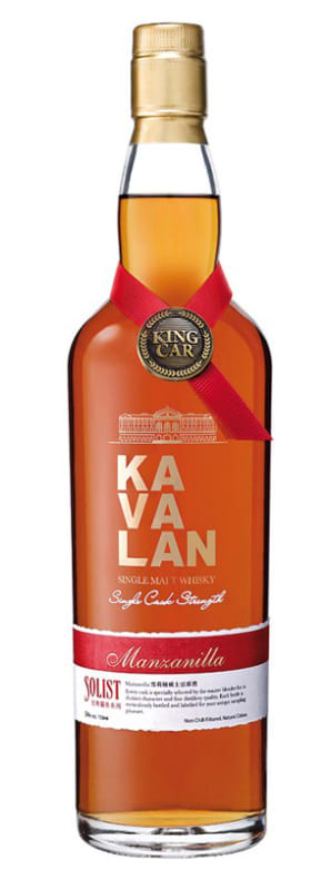 Kavalan Manzanilla Cask Strength Single Malt Whisky Front Bottle Shot