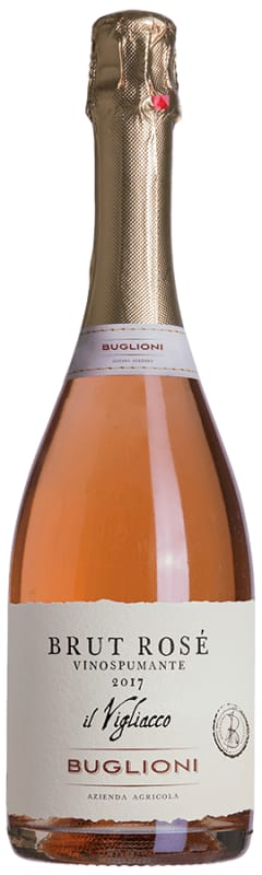 Buglioni Il Vigliacco Spumante Brut Rose 2017 Front Bottle Shot