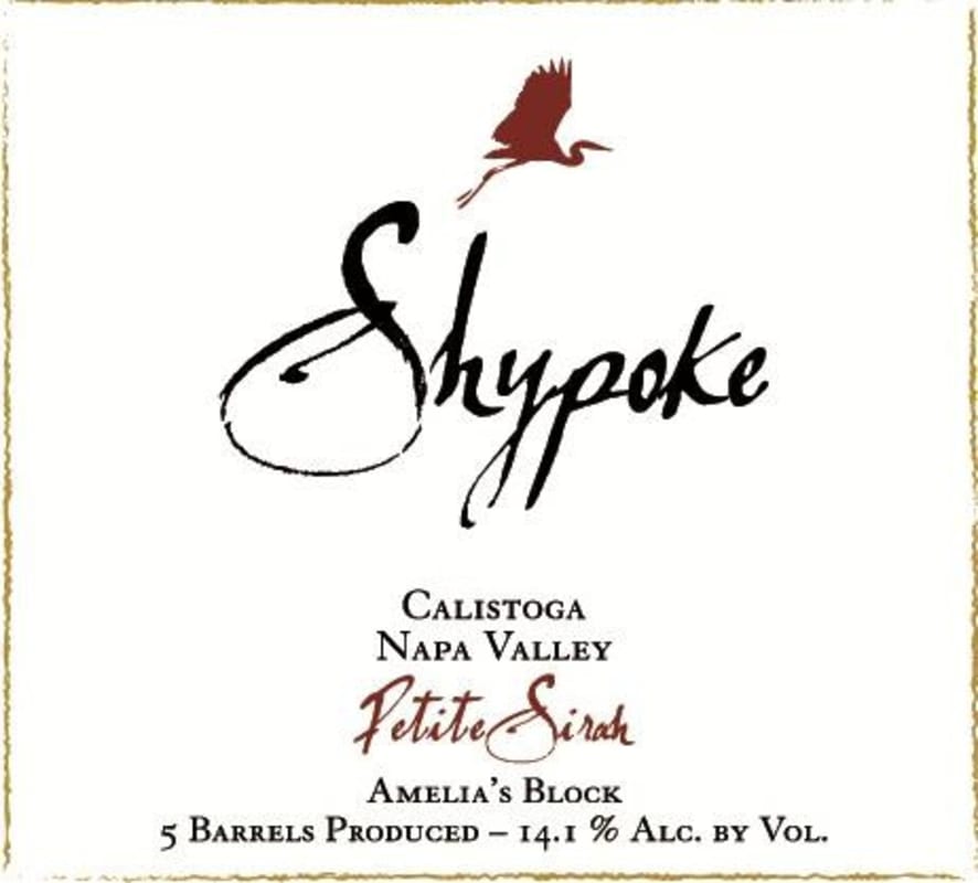 Shypoke Amelia's Block Petite Sirah 2011 Front Label