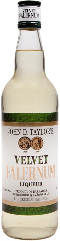John D. Taylor's Velvet Falernum Liqueur Front Bottle Shot