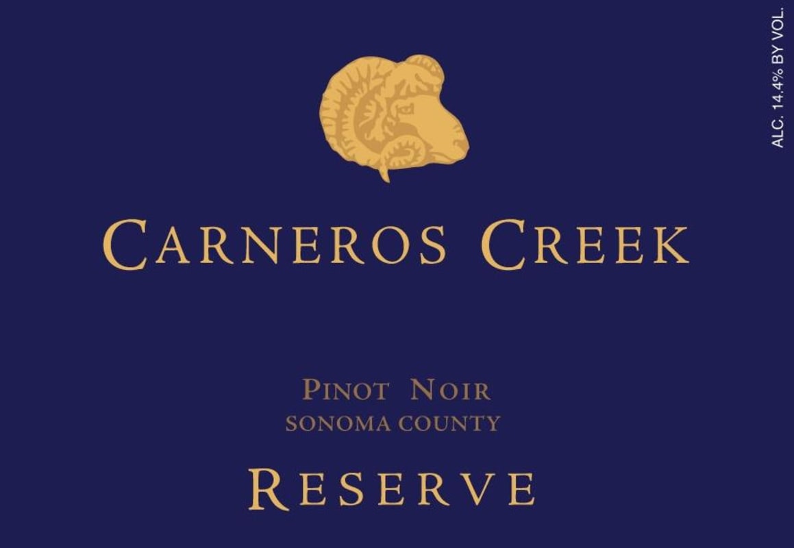 Carneros Creek Reserve Pinot Noir 2016 Front Label
