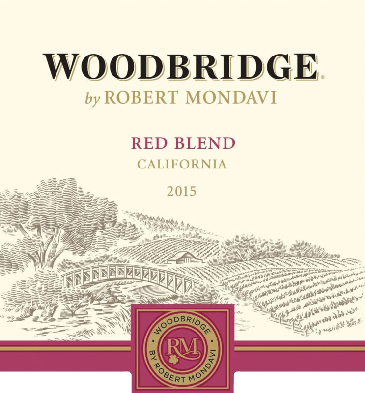 Woodbridge Red Blend 2015 Front Label