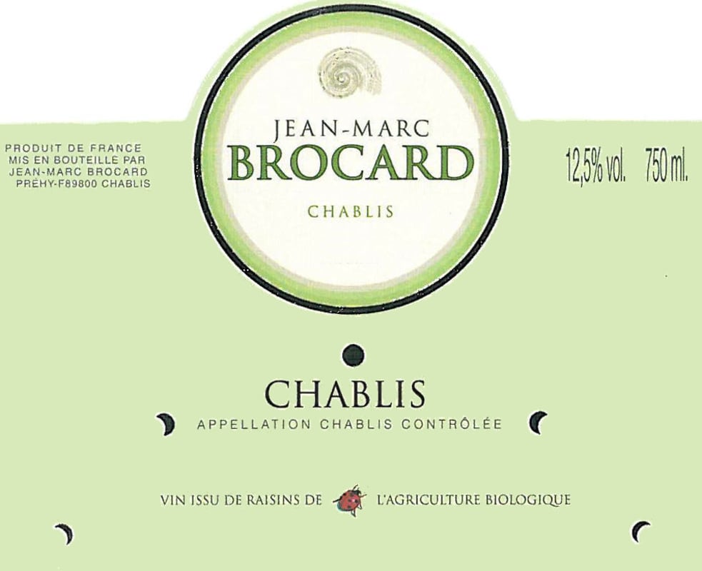 Brocard Chablis Blanc 2015 Front Label