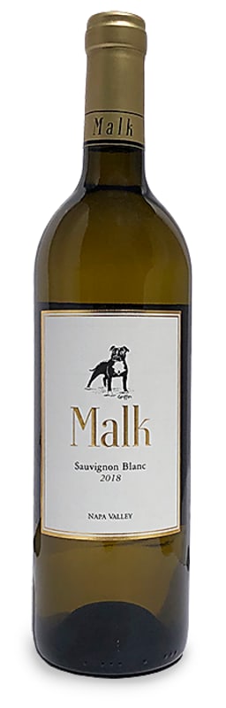 Malk Family Vineyards Sauvignon Blanc 2018 Front Bottle Shot