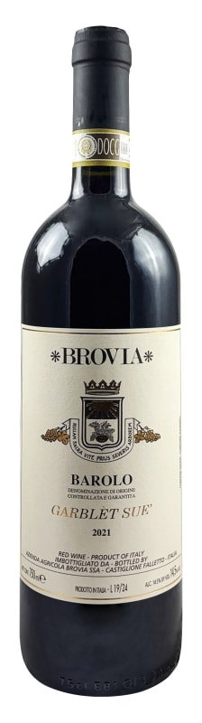 Brovia Barolo Garblet Sue 2021 Front Bottle Shot