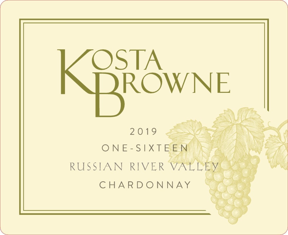 Kosta Browne One Sixteen Chardonnay (375ML half-bottle) 2019 Front Label