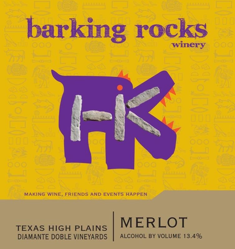 Barking Rocks Winery Merlot 2012 Front Label