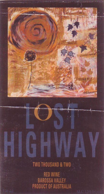 Two Hands Lost Highway Shiraz 2002 Front Label
