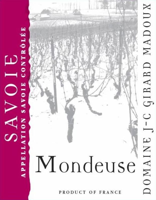 Domaine Jean-Charles Girard-Madoux Mondeuse 2018 Front Label