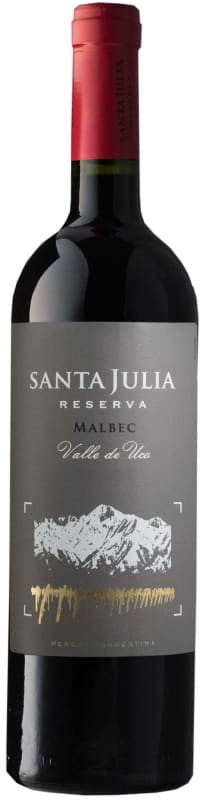 Santa Julia Reserva Malbec 2016 Front Bottle Shot