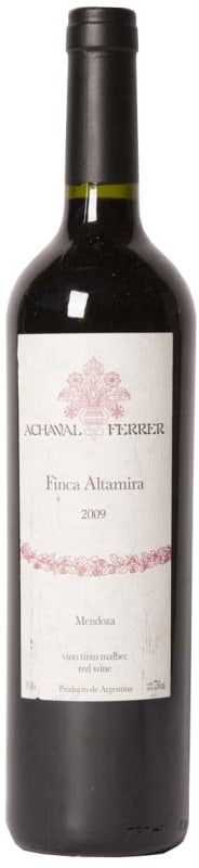 Achaval Ferrer Finca Altamira Malbec 2009 Front Bottle Shot