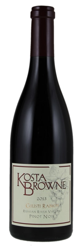 Kosta Browne Giusti Ranch Pinot Noir 2013 Front Bottle Shot