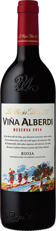 La Rioja Alta Vina Alberdi Reserva Tinto 2014 Front Bottle Shot