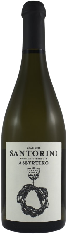 Santo Santorini Assyrtiko 2015 Front Bottle Shot