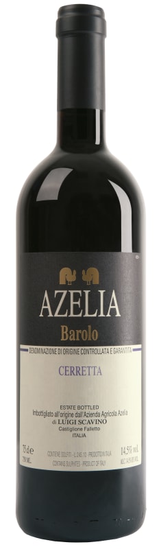 Azelia Barolo Cerretta 2020 Front Bottle Shot