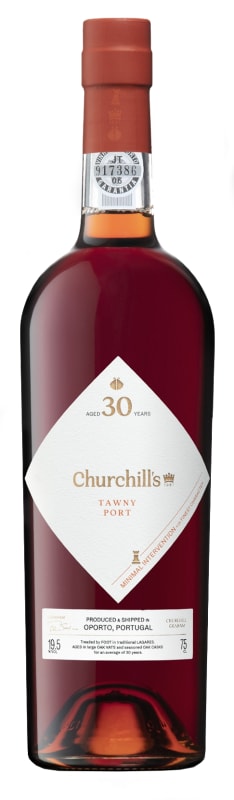 Churchill's 30 Year Old Tawny Port Front Bottle Shot