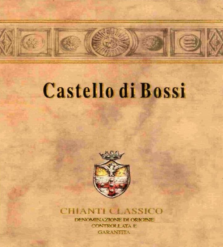Castello di Bossi Chianti Classico 1999 Front Label