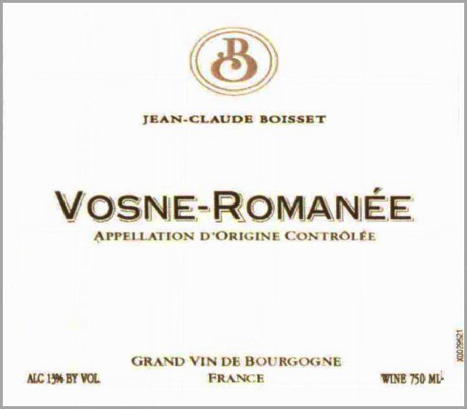 Jean-Claude Boisset Vosne-Romanee 2011 Front Label