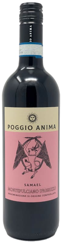 Poggio Anima Samael Montepulciano d'Abruzzo 2023 Front Bottle Shot