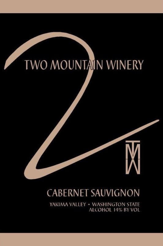 Two Mountain Winery Cabernet Sauvignon 2007 Front Label