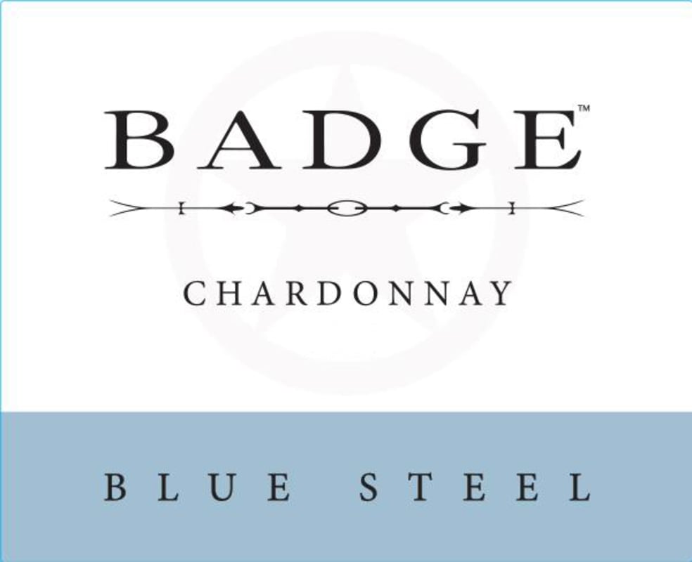 Badge Blue Steel Chardonnay 2018 Front Label