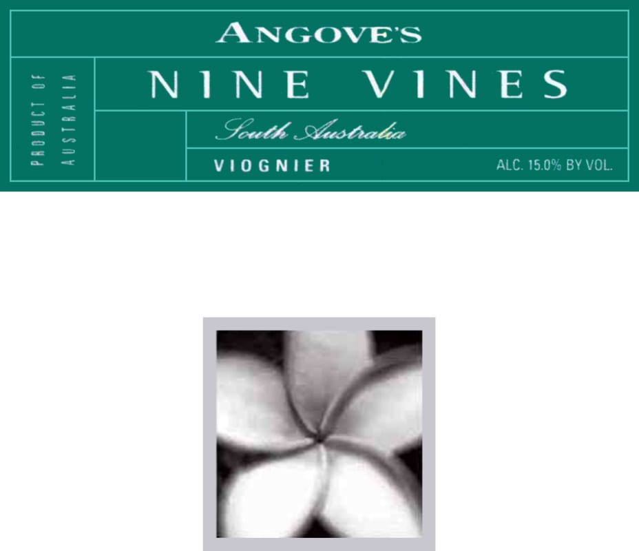 Angove Family Winemakers Nine Vines Viognier 2007 Front Label