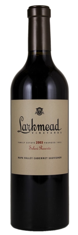 Larkmead Solari Reserve Cabernet Sauvignon (1.5 Liter Magnum) 2003 Front Bottle Shot