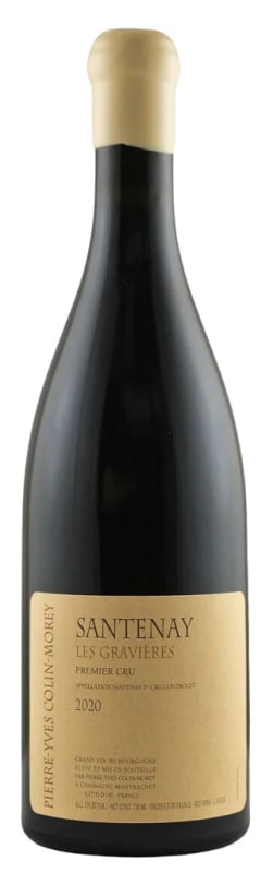 Pierre-Yves Colin-Morey Santenay Gravieres Premier Cru Rouge 2020 Front Bottle Shot