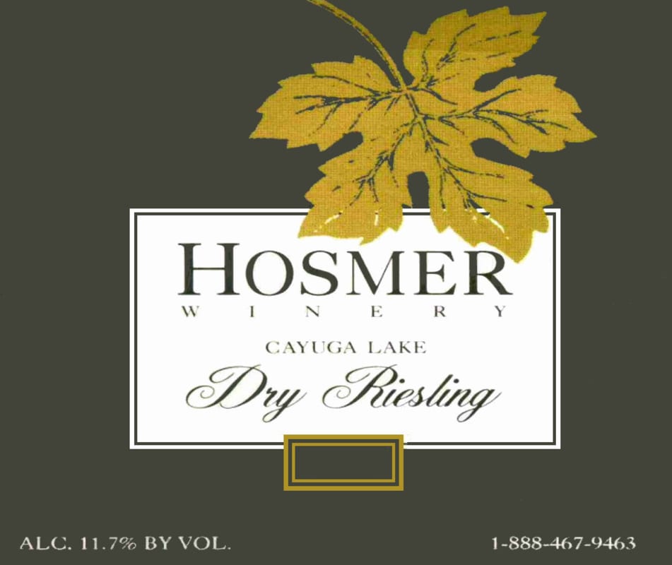 Hosmer Winery Dry Riesling 2011 Front Label