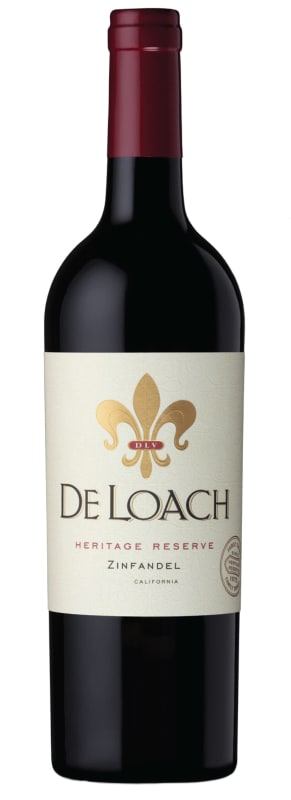 DeLoach Heritage Reserve Zinfandel 2022 Front Bottle Shot