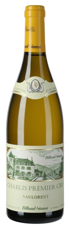 Billaud-Simon Chablis Vaulorent Premier Cru 2023 Front Bottle Shot