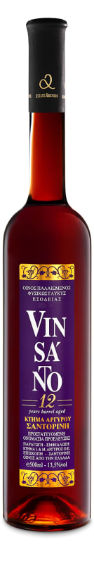 Estate Argyros Vinsanto 12 Year (500ML) 2004 Front Bottle Shot