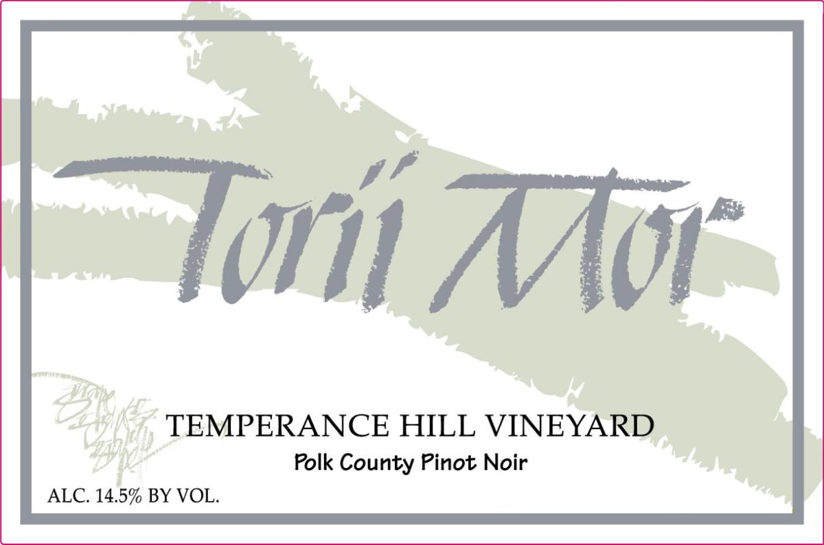 Torii Mor Temperance Hill Vineyard Pinot Noir 2008 Front Label