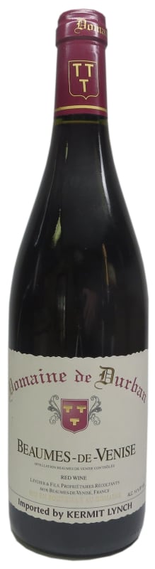 Domaine de Durban Beaumes-de-Venise 2018 Front Bottle Shot