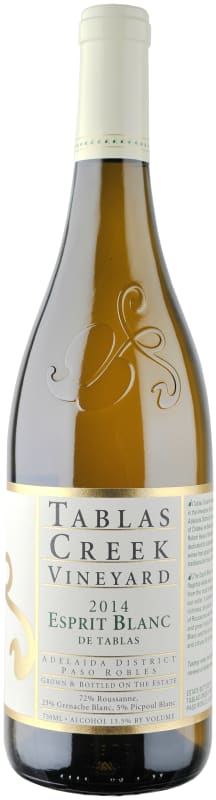 Tablas Creek Esprit de Tablas Blanc 2014 Front Bottle Shot